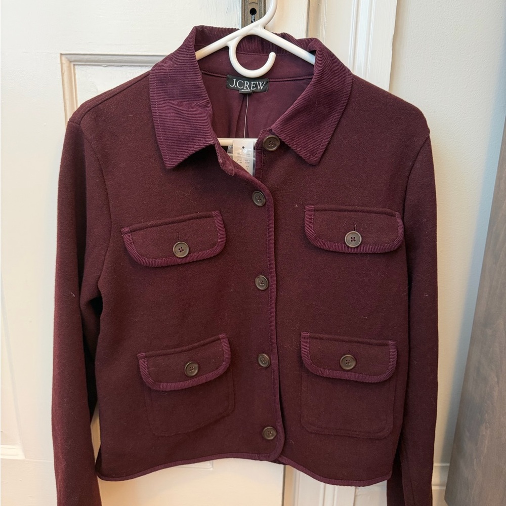 J. Crew Women's Deep Burgundy Utility Jacket